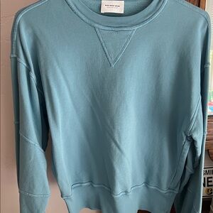 Who What Wear Light Blue sweatshirt size S made in USA 100% cotton
